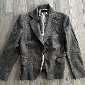 Zara Woman Grey Wool Blazer
